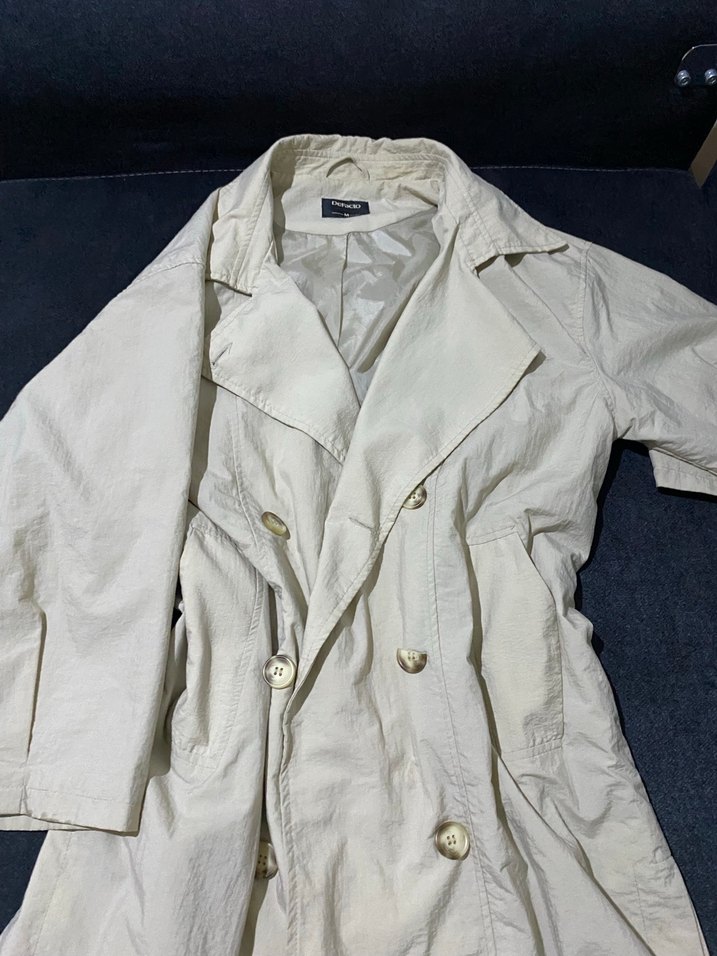 Kadın Krem Trençkot - Görsel 3