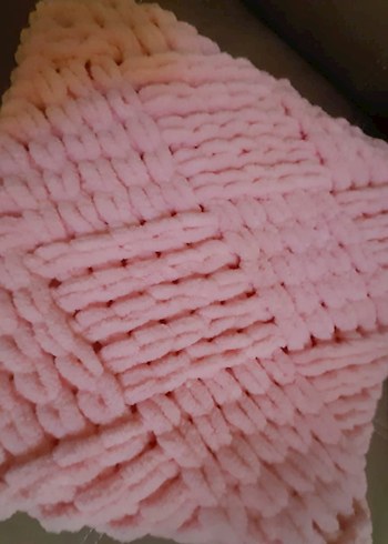 Pembe Örgü Çocuk Battaniyesi - Görsel 5