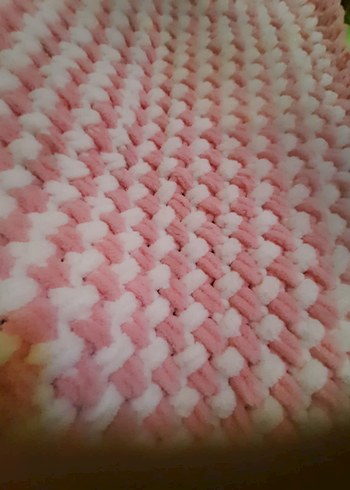 Pembe Örgü Çocuk Battaniyesi - Görsel 11