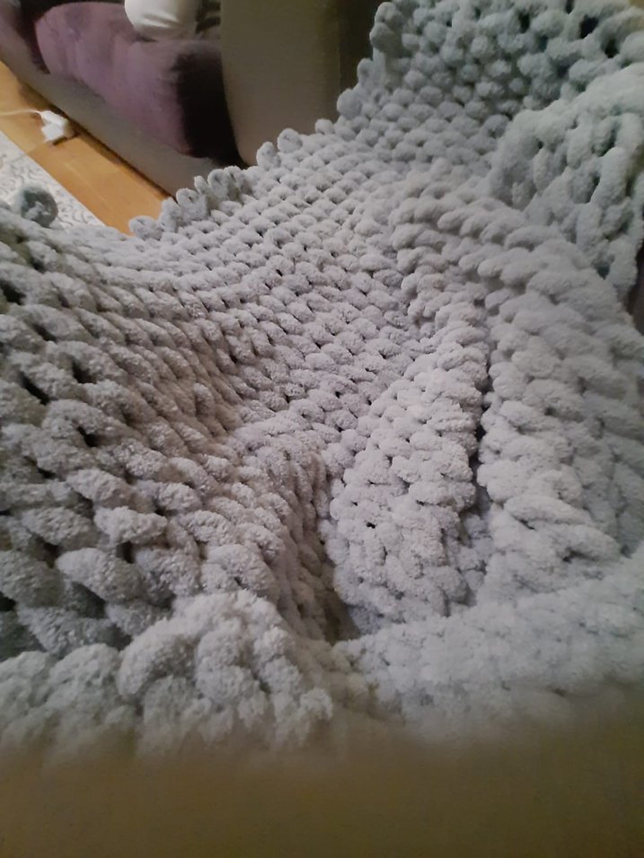 Pembe Örgü Çocuk Battaniyesi - Görsel 4