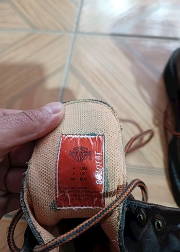 Harley Davidson kadın Deri Biker Bot - Görsel 2