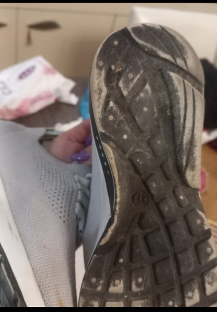 Gri Yılan Desenli Dolgu Topuk Kadın Spor Ayakkabı - Görsel 4