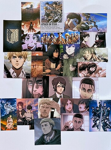 Attack on Titan Anime Moments Sticker Paketi