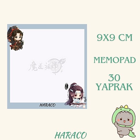 The Untamed 9x9 cm Memopad