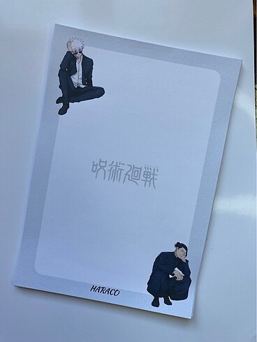 Jujutsu Kaisen Gojo ve Geto A5 Notepad
