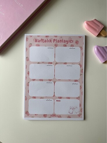 Nana Animesi A5 Haftalık Planlayıcı