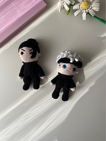 Diğer Jujutsu Kaisen Anime Gojo Satoru ve Geto Suguru Amigurami Bebek