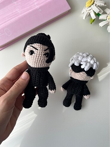  Beden Jujutsu Kaisen Anime Gojo Satoru ve Geto Suguru Amigurami Bebek