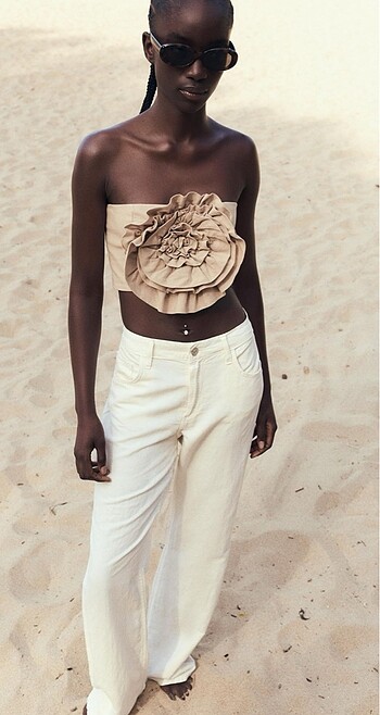 Zara motifli top