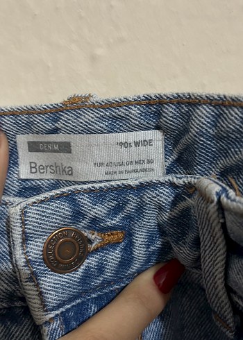 Yırtık Detaylı Mavi Kadın Bol Kesim Kot Pantolon - Görsel 3