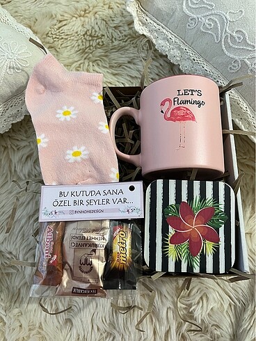 LCW home flamingo kupa hediye seti
