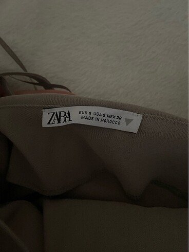 Zara Zara drapeli mini elbise