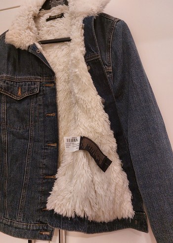 jean mont içi peluşlu mavi jeans - Görsel 3