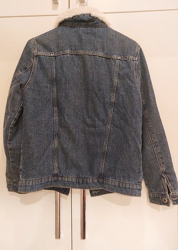 jean mont içi peluşlu mavi jeans - Görsel 2