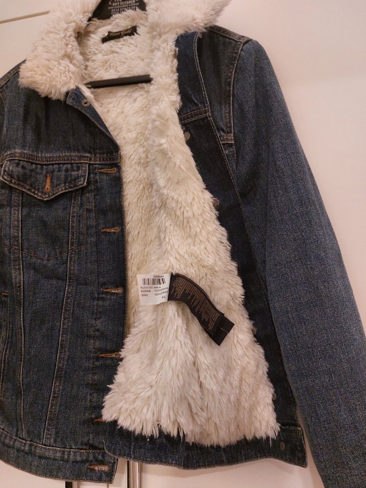 jean mont içi peluşlu mavi jeans - Görsel 3