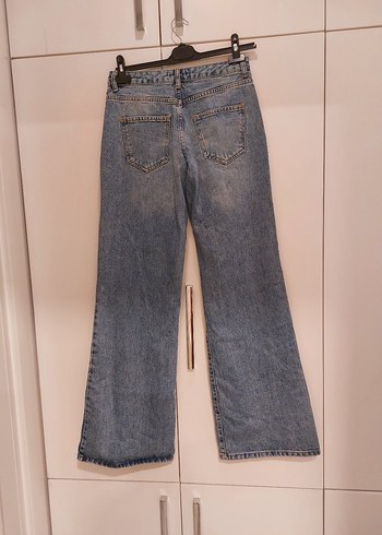 Kadın  Midi Boy Salaş Denim Jean - Görsel 2