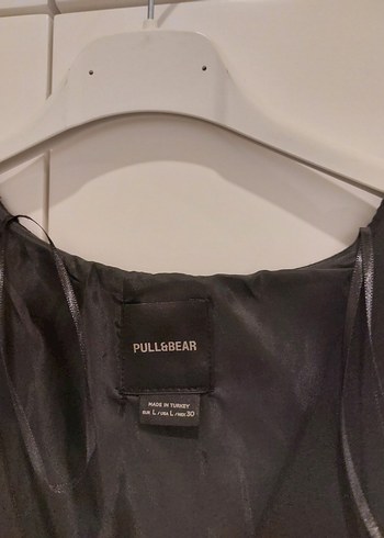 Düğmeli Siyah Süet Kadın Yelek - Görsel 2