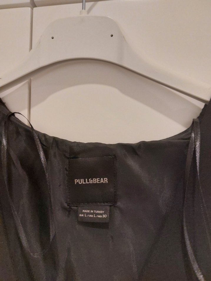 Düğmeli Siyah Süet Kadın Yelek - Görsel 2