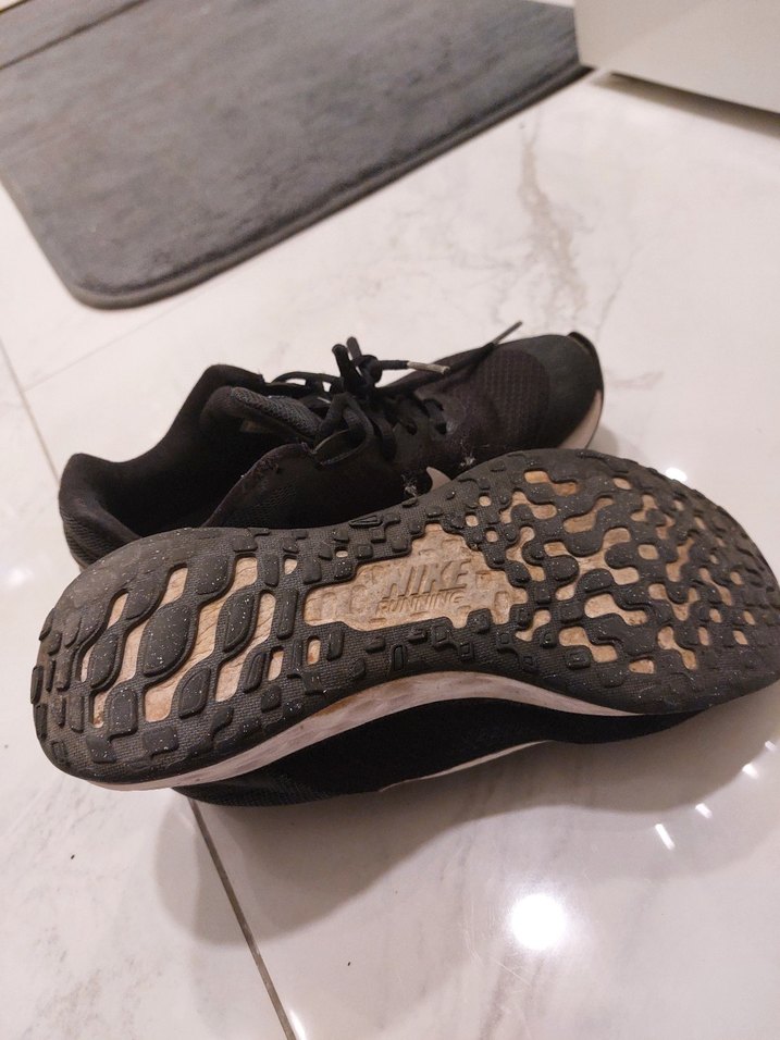 Siyah unisex Spor Ayakkabı  Bağcıklı orjinal - Görsel 3