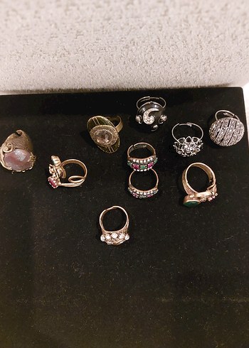 parmağıniza göre ayarlanabilen taşlı şık yuzukler adet 125 tl - Görsel 2