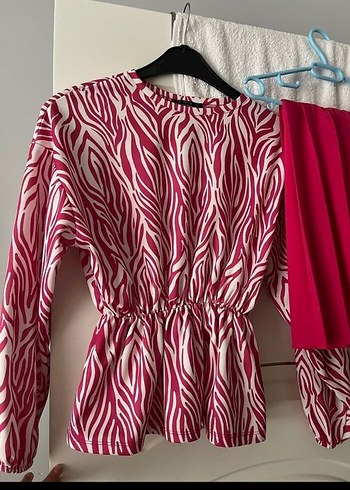 Zara tesettür etekli takım