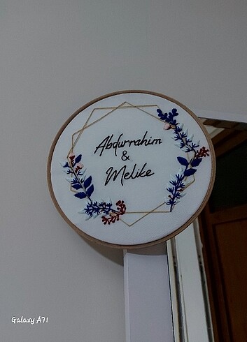 İsme özel kasnak pano 