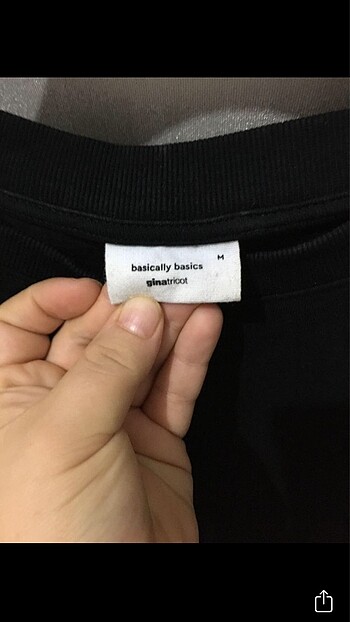 Diğer Basically basics siyah tişört
