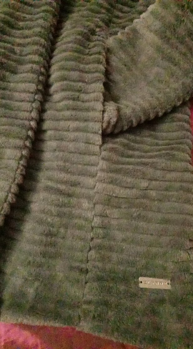 yumoş fitilli kapşonlu cepli uzun ceket - Görsel 3