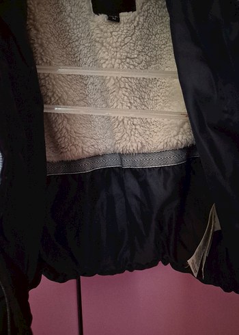 unisex Çocuk koyu mavi  Kürklü Mont Name it marka - Görsel 8