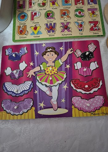 Çok Renkli Ahşap Eğitici Oyuncak Seti - Görsel 2