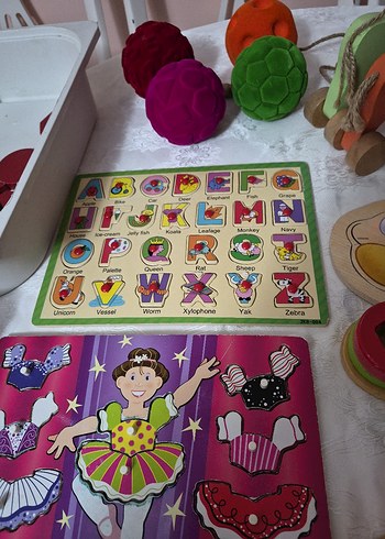 Çok Renkli Ahşap Eğitici Oyuncak Seti - Görsel 8