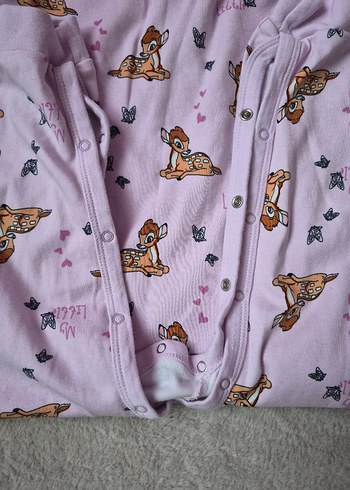 Kız Çocuk Bambi Baskılı Uzun Kollu Penye Tulum 2'li - Görsel 11