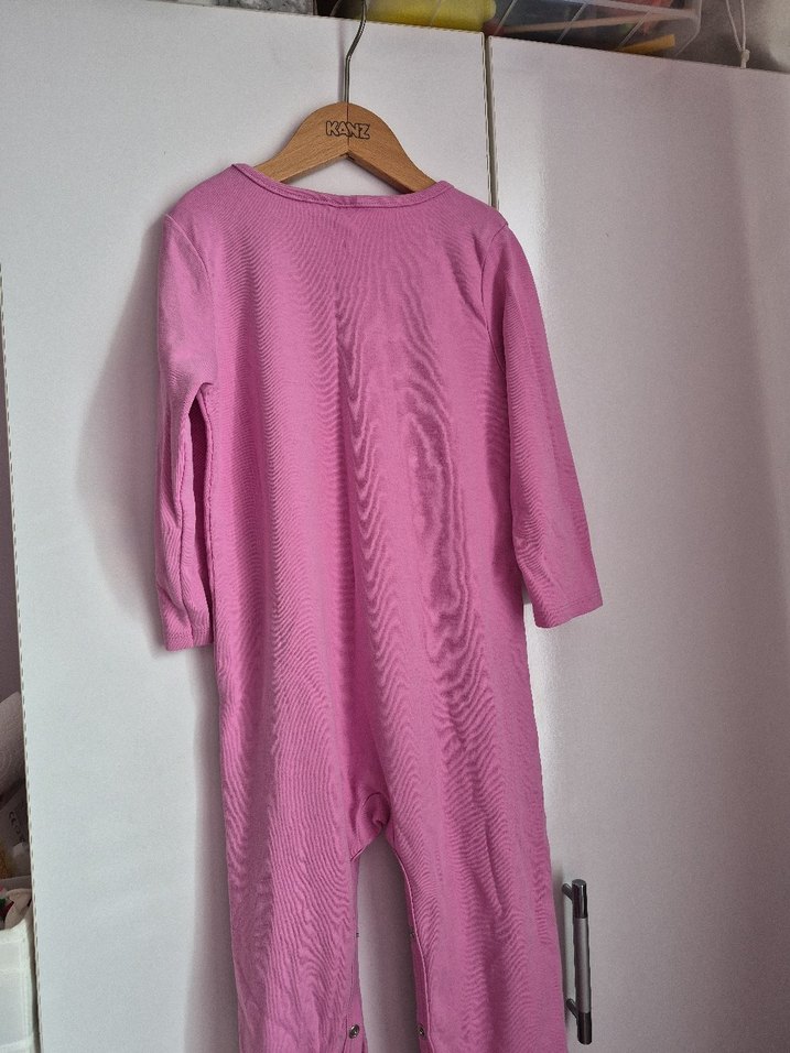 Kız Çocuk Bambi Baskılı Uzun Kollu Penye Tulum 2'li - Görsel 3