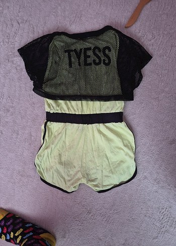 Sarı Kemerli Kız Çocuk Tulum - Görsel 2