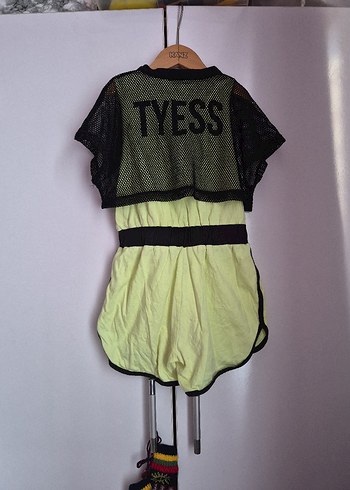 Sarı Kemerli Kız Çocuk Tulum - Görsel 3