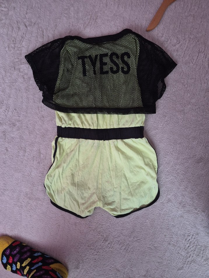 Sarı Kemerli Kız Çocuk Tulum - Görsel 2