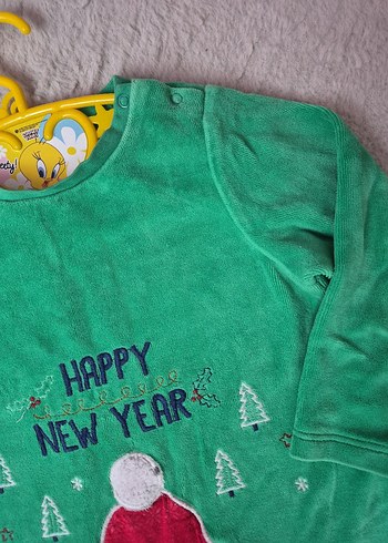 Uzun Kollu Yeşil Erkek Sweatshirt - Görsel 2