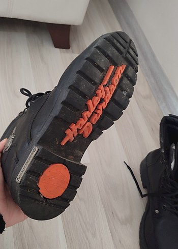 Siyah Deri Erkek Biker Bot - Görsel 3