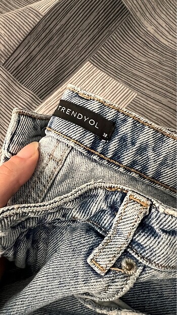 38 Beden mavi Renk Trendyolmilla Mavi Jeans