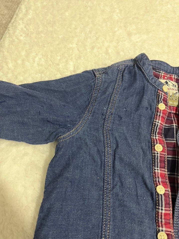 Erkek Çocuk Mavi Denim Gömlek - Görsel 3