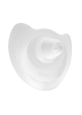 Wee Baby Silikon Göğüs Koruyucu 2'li Beyaz - Görsel 3