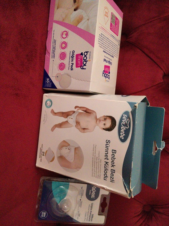 Bebek Emzirme Pedi ve Silikon Göğüs Koruyucu - Görsel 3