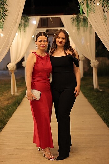 s Beden Zara saten midi elbise