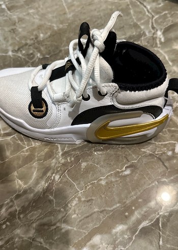 Nike 33 Beyaz Gri Spor Ayakkabı Velcro Detaylı - Görsel 2