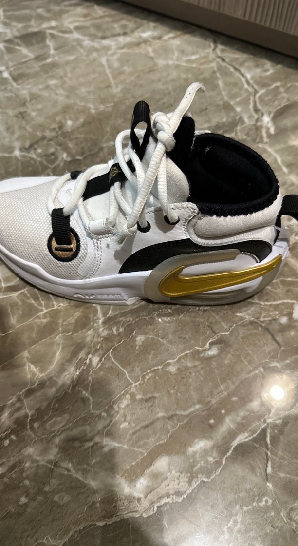 Nike 33 Beyaz Gri Spor Ayakkabı Velcro Detaylı - Görsel 2