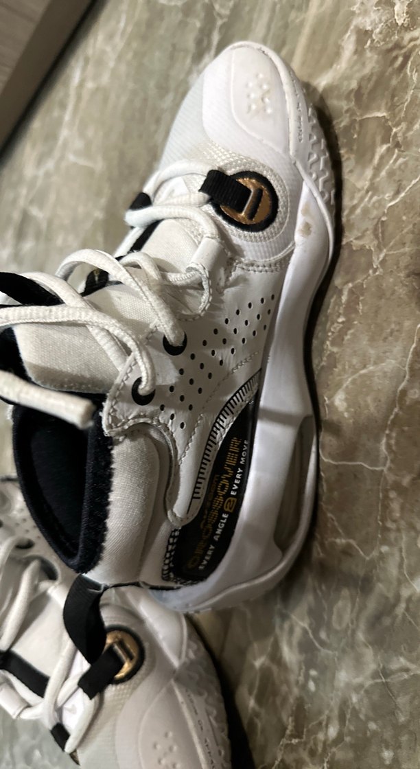 Nike 33 Beyaz Gri Spor Ayakkabı Velcro Detaylı - Görsel 3