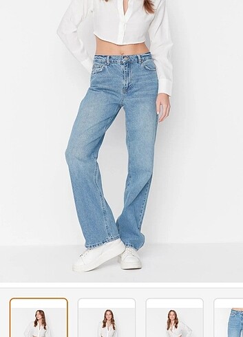 Trendyol & Milla Düşük bel wide leg jeans
