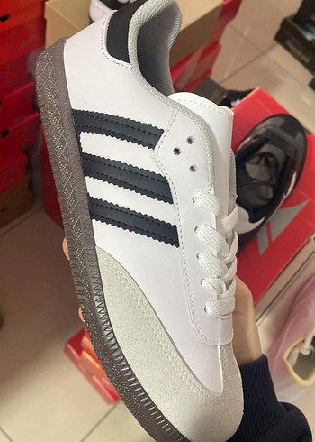39 Beden Adidas samba Beyaz Zebra Desenli Spor Ayakkabı