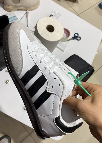 Adidas Adidas samba Beyaz Zebra Desenli Spor Ayakkabı