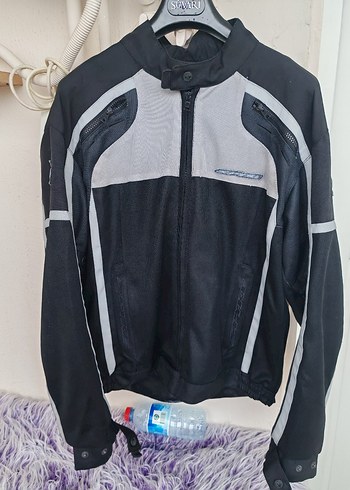 Gri Erkek Biker Ceket Fermuarlı - Görsel 2